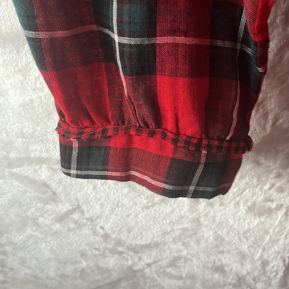 ✅Red Gingham Print Tunic - Picture 4 of 8